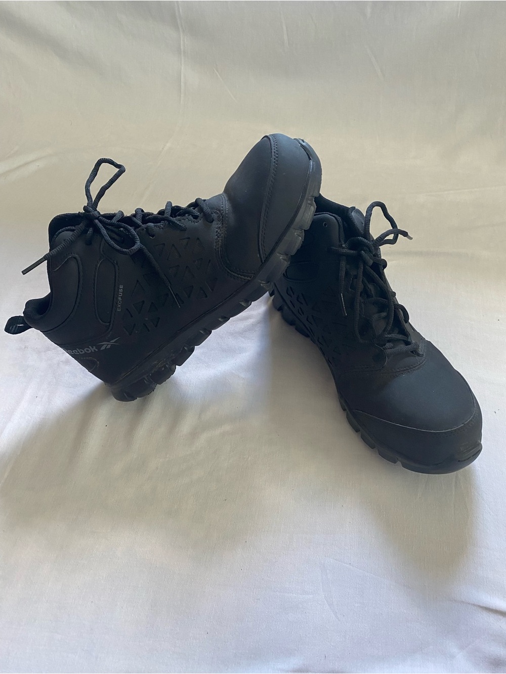 Reebok Men's Black Tactical Work Boots - Size US 9